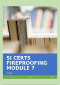 SI CERTS FIREPROOFING MODULE 7