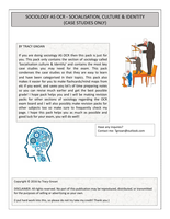 Sociology OCR AS - Socialisation, Culture & Identity (Case studies)