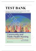 Test Bank - for Community and Public Health Nursing Tenth Edition by by Cherie Rector, All Chapters | Complete Guide A+