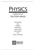 solutions manual for Physics concepts and connections combined edition latest Update.