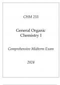 (ASU Online) CHM 233 General Organic Chemistry I Comprehensive Midterm Exam 2024