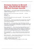 Developing Solutions for Microsoft Azure - Exam Ref AZ-204 Chapter 2 - D306 Azure Developer Associate