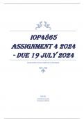 IOP4865 Assignment 4 2024 - DUE 19 July 2024