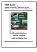 TEST BANK FOR Financial Accounting, Canadian Edition, 8th Edition, William Thomas, Tietz, Berberich, Seguin (CHAPTERS 1-11)