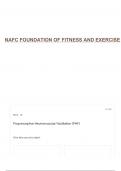 NAFC FOUNDATION OF FITNESS AND EXERCISE QUESTIONS WITH ANSWERS