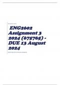 ENG2602 Assignment 3 2024 (675765) - DUE 13 August 2024