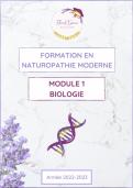 Naturopathie module biologie complet