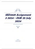 SED2601 Assignment 3 2024 - DUE 25 July 2024