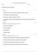 PHIL 341 FINAL STUDY QUESTIONS (FINAL EXAM FOR WCU PHIL 341 Dr. BURT STILLAR) QUESTIONS WITH 100% CORRECT ANSWERS!!