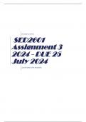 SED2601 Assignment 3 2024 - DUE 25 July 2024