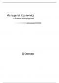 Managerial Economics A Problem-Solving Approach