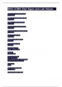 NHA CCMA Vital Signs and Lab Values
