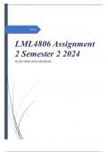 LML4806 Assignment 2 (COMPLETE ANSWERS) Semester 2 2024