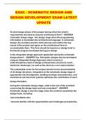 EXAC - SCHEMATIC DESIGN AND DESIGN DEVELOPMENT EXAM LATEST UPDATE