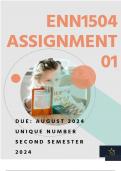 ENN1504  ASSIGNMENT 3 ( DUE IN AUGUST  2024)  SEMESTER 2