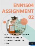 ENN1504 ASSIGNMENT 2  SEMESTER   [ DUE DATE TO  ANNOUNCED ]