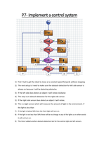 P7- Implement a control system.