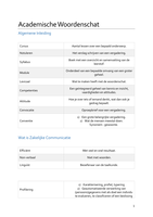 Woordenschat Communicatie en Onderzoeksvaardigheden