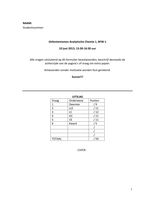 Oefententamen Analytische Chemie 1 Antwoorden