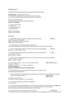 Biochemie Metabolisme college 3