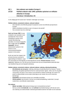 Hoorcollege aantekeningen Ordenen modern Europa II (Europese studies UvA)