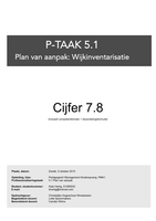 P-taak 5.1 Plan van aanpak (1e jaar) Cijfer 7,8
