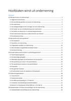 Samenvatting winst uit onderneming WUO