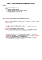 CBG.28 Effector Mechanisms in the Immune System