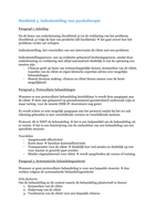 Algemene Psychodiagnostiek: hoofdstuk 5 - Indicatiestelling voor psychotherapie (Witteman et al.)