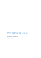 Samenvatting inventarisatie straat periode 1.2