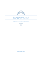 Taaldidactiek B1 t/m B5, C1 t/m C6, D1, D2 en E1 t/m E4