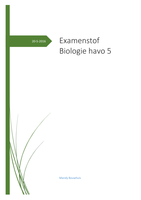 Samenvatting examenstof biologie HAVO 
