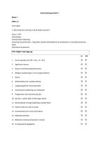 Samenvatting Fysiotherapie Periode 4 HC/WC/OWG's tm week 6