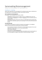 Samenvatting Risicomanagement (Claassen) H1-6