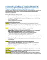 Summary Qualitative Research Methods (MTO-E)