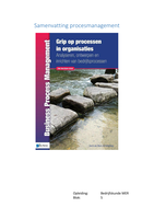 Samenvatting procesmanagement. Grip op processen in organisaties BMER blok 5