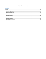 Algoritmics Summary
