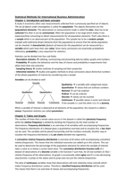 Summary Statistics 1