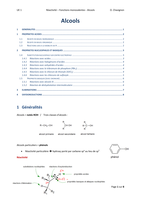 Réactivité: Les Alcools