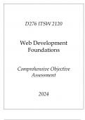 (WGU D276) ITSW 2120 Web Development Foundations Comprehensive OA 2024.