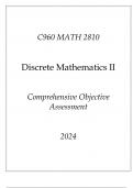 (WGU C960) MATH 2810 Discrete Mathematics II Comprehensive OA 2024