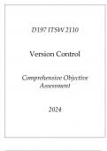 (WGU D197) ITSW 2110 Version Control Comprehensive OA 2024