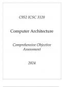 (WGU C952) ICSC 3120 Computer Architecture Comprehensive OA 2024.