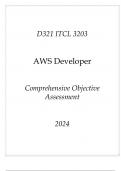 (WGU D321) ITCL 3203 AWS Developer Comprehensive OA 2024.