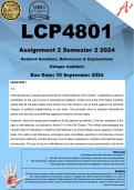 LCP4801 Assignment 2 (COMPLETE ANSWERS) Semester 2 2024 - DUE 10 September 2024