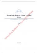 Human Body Systems Question and answers verified to pass