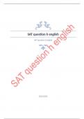 SAT question h english Questions with complete solution 