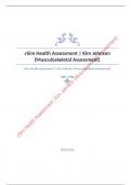 vSim Health Assessment Questions with complete solution 