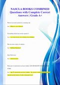 NASCLA BOOKS COMBINED Questions with Complete Correct Answers | Grade A+