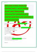 MED SURG II FINAL EXAM.NEW CONTENT.PART 2: ACUTE KIDNEY INJURY AND FEMALE/MALE REPRODUCTIVE DISORDERS.WITH VERIFIED QUESTIONS AND ANSWERS.A+ GRADED.2024/2025.